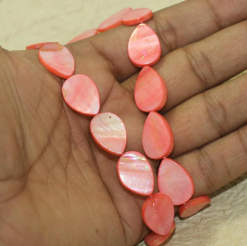 Tide shape rings-19x13mm Drop Shell Beads 1 String