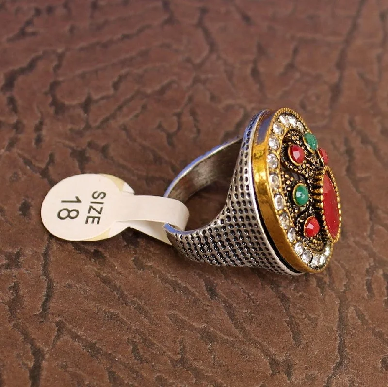 Crystal-twisted rings-Designer Victorian Finger Rings Multicolor