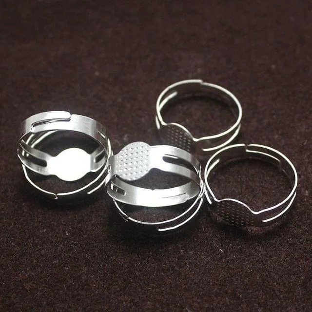 Warm clay rings-Finger Ring Base Silver Free Size