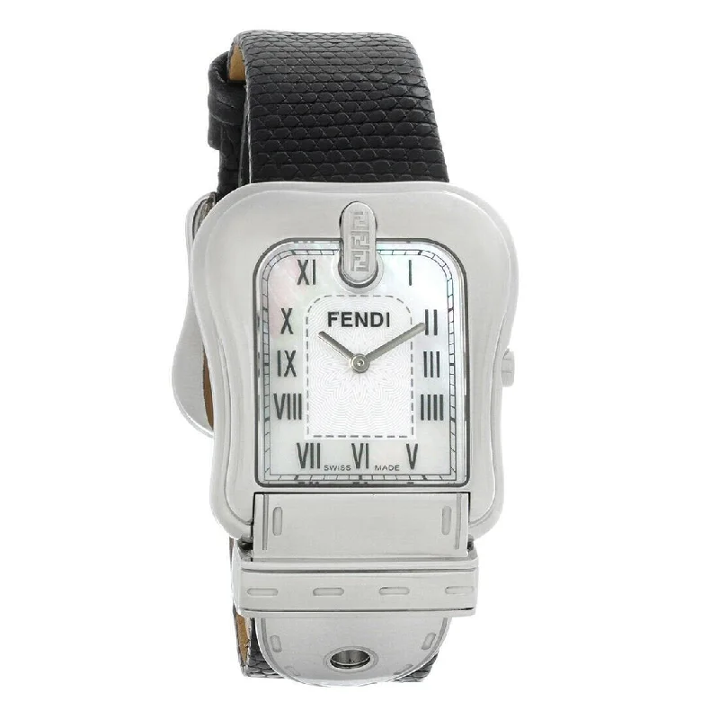 Regal sleek watches-Fendi Women's F371141 Fendi Black Leather Watch