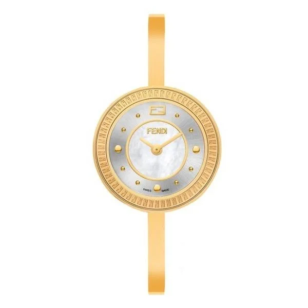 Retro face watches-Fendi Women's F378424500 My Way Gold-Tone Stainless Steel Watch