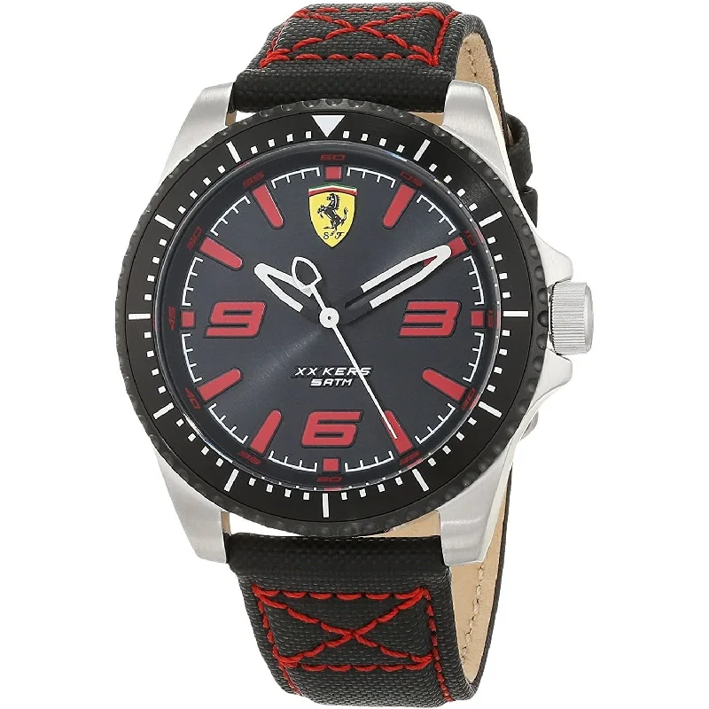 Pink strap watches-Ferrari Men's 830483 XX Kers Black Nylon Watch