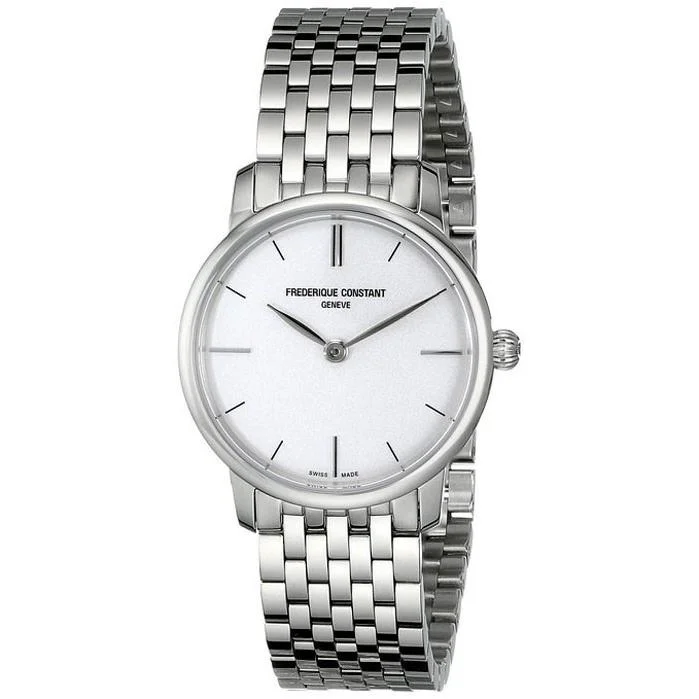 Fine bracelet watches-Frederique Constant Men's FC200S5S36B Slimline Stainless Steel Watch