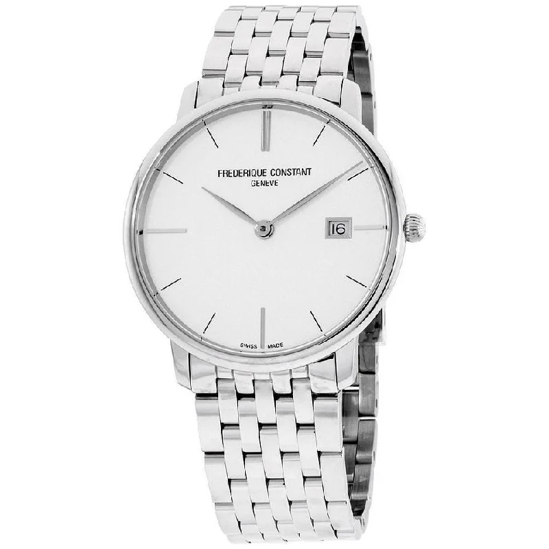 Spinel face watches-Frederique Constant Men's FC220S5S6B Slimline Stainless Steel Watch