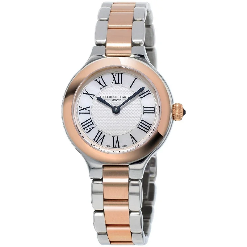 Daily fine watches-Frederique Constant Women's FC-200M1ER32B Classic Two-Tone Stainless Steel Watch