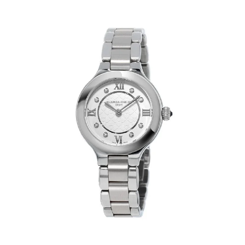 Retro face watches-Frederique Constant Women's FC-200WHD1ER36B Delight Stainless Steel Watch