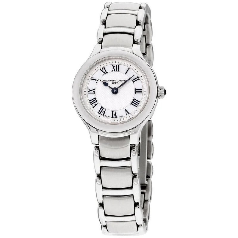 Oval face watches-Frederique Constant Women's FC-306MC3ER6B Delight Stainless Steel Watch