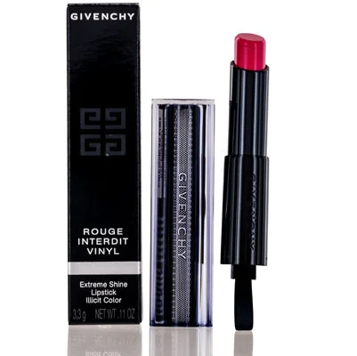 Refined leather watches-Givenchy Rouge Interdit Vinyl Color Enhancing Lipstick (N7) Fuchsia Illicite P086007