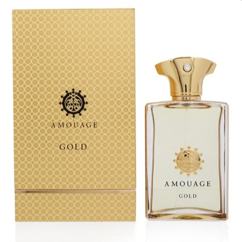 Oval strap watches-Gold Amouage Edp Spray 3.3 Oz (100 Ml) For Men 34096